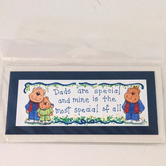 None Other - Cute Dads Are Special Novelty Sign with Bear Design